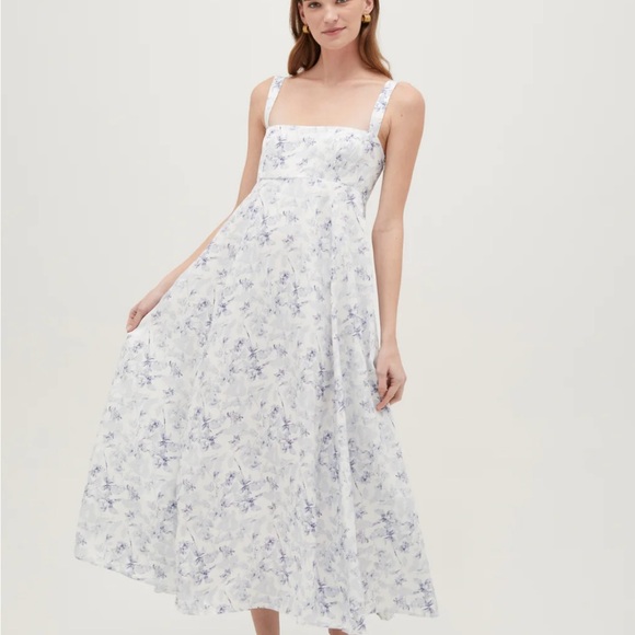 Hill House Blue and White Floral Maxi Dress - Picture 2 of 7